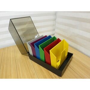 SRW Computer Components Co Minidex /78 Floppy Disc Case Multi Color Sleeves USA